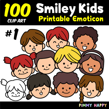 Preview of [Clipart] 100 Smiley Face Emoticon : Vol.1