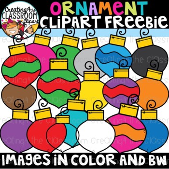 Preview of Ornament Clipart Freebie- Creating4 the Classroom