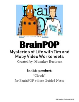 Preview of "Clouds" for BrainPOP video - Distance Learning