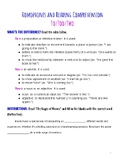 (Cloze) Reading Comprehension and Homophones - To/Too/Two