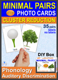 MINIMAL PAIRS Photo Flash Cards *Cluster Reduction*