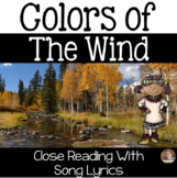 "Colors of the Wind" Native American Close Read with Song 