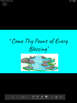 Preview of “Come Thy Fount of Every Blessing” analysis model