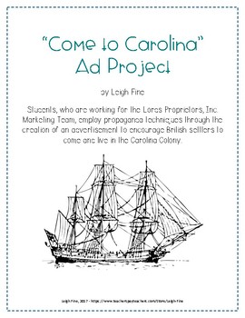 Preview of Come to Carolina Ad Project - South Carolina