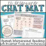 El Desayuno, Chat Mat, La Comida, Spanish, Interpersonal Speaking
