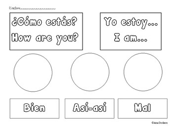 Preview of ¿Cómo estás? worksheet