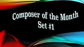 Preview of "Composer of the Month" Bulletin Board Set #1