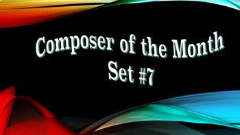 Preview of "Composer of the Month" Bulletin Board Set #7