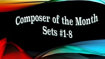 Preview of "Composer of the Month" Bulletin Board Sets #1-8