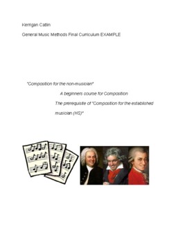 Preview of “Composition for the non-musician” EXAMPLE CURRICULUM