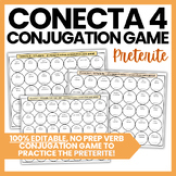 ¡Conecta 4! Preterite Verb Conjugation Game - Español Pretérito