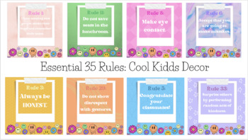 Preview of "Cool Kidds" Essential 35 Rules