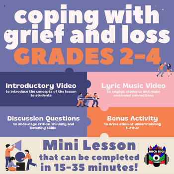 Preview of "Coping with Grief and Loss" Mini Lesson for Grades 2-4