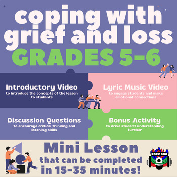 Preview of "Coping with Grief and Loss" Mini Lesson for Grades 5-6