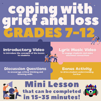 Preview of "Coping with Grief and Loss" Mini Lesson for Grades 7-12