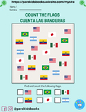 "Count the Flags / Cuenta las Banderas" Math Cultural Acti