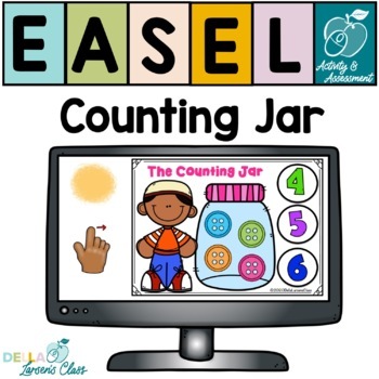 Preview of  Counting Jar Easel by TpT Self-Checking Digital Activity