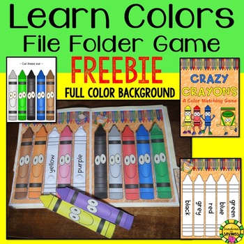 Preview of Free Color Match File Folder Game