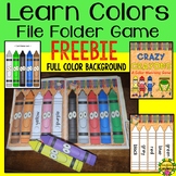 Free Color Match File Folder Game