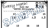 "Crazy Math" - Double Digit Addition (With Carrying Over) 
