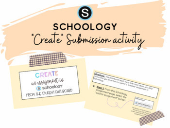 Preview of "Create"  in Schoology Submissions (Independent mini-project)