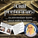 ¿Cuál Preferirías? Would you rather? Spanish Slideshow
