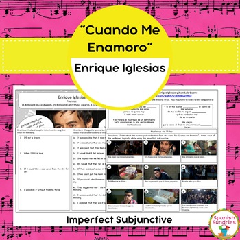 Preview of "Cuando Me Enamoro" and the Imperfect Subjunctive