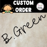 ⭐️❤️Custom Order for Beca❤️⭐️