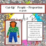 "Cut Up" People - An ART lesson on Proportion in Figure Dr