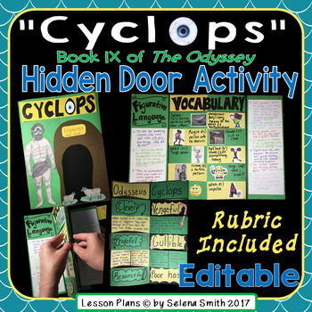 Preview of Cyclops Hands-On Activity (The Odyssey): Instructions Handout & Editable Rubric