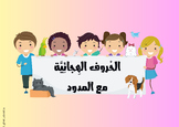 الحروف العربية  مع المدود/ Arabic letters with long vowels