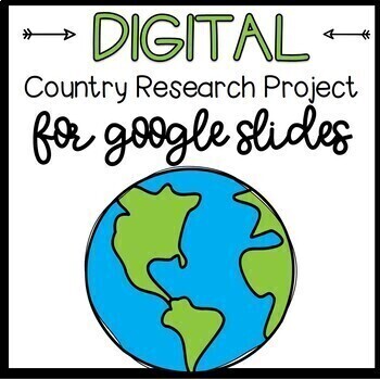 Preview of ⭐DIGITAL⭐ Country Research Project for Google Slides