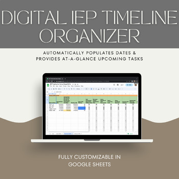 Preview of *DIGITAL* IEP Timelines for SLPs & Special Educators- Fully EDITABLE