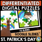 DIGITAL ST PATRICKS DAY PUZZLE GAME GOOGLE SLIDE MATH MYST