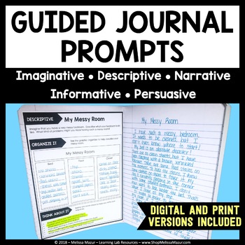 *DIGITAL UPDATE NOTICE* - Guided Journal Prompts by Melissa Mazur