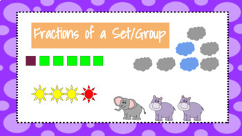 Preview of (DISTANCE LEARNING) Fractions of a Set