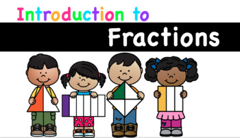 Preview of **DISTANCE LEARNING** Introduction to Fractions Powerpoint