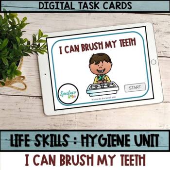 Preview of Life skills I can brush my teeth | Kindergarten Homeschool | sequencing | Boom