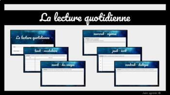 Preview of [DISTANCE LEARNING] La lecture quotidienne