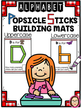 Uppercase Alphabet Letters Popsicle Sticks Clipart Set {ZipADeeDooDah  Designs}