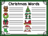 Christmas Words Center for a Fun December Reading and Writ