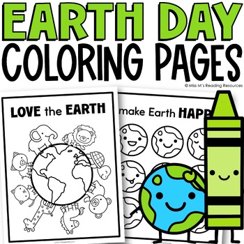 Preview of Earth Day Activities Earth Day Coloring Pages Spring Activities Coloring Book