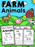Farm Animals Vocabulary Little Book 10 cute animals! Words
