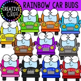 Rainbow Car Buds {Creative Clips Clipart}