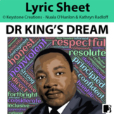 'DR. KING'S DREAM' (Grades K-7) ~ Martin Luther King Day l