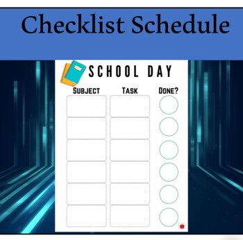 Preview of *Daily* Virtual Online School - Student Checklist Schedule Planner