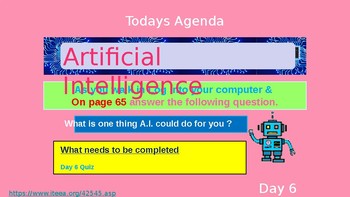 Preview of (Day 6) Artificial Intelligence