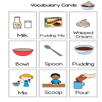 Cooking for Life Skills (With Visuals) by Lauren DiBiase | TpT