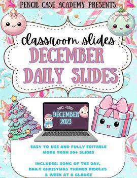 Preview of *December Daily Slides - Middle School Edition*
