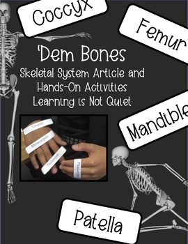 Preview of 'Dem Bones (a Skeletal System Reading and Hands-On Activity) Perfect 4 Halloween